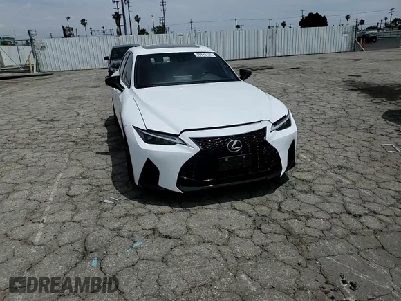 2024 Lexus IS 350 F Sport with VIN JTHGZ1B29R5073827, listed as a Copart auction lot 55848125 with 10,455 mi miles and Salvage title. Bid and sale history available at DreamBid. Image 13.