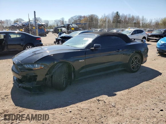 2019 Ford Mustang GT Premium with VIN 1FATP8FF7K5179636, listed as a Copart auction lot 51994055 with 123,771 mi miles and Salvage title. Bid and sale history available at DreamBid. Image 1.
