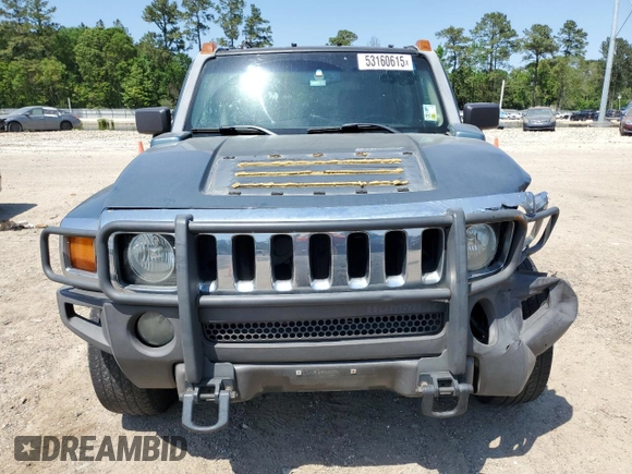 2006 Hummer H3 with VIN 5GTDN136568192219, listed as a Copart auction lot 53160615 with 325,532 mi miles and Salvage Title. Bid and sale history available at carsss.com. Image 5.