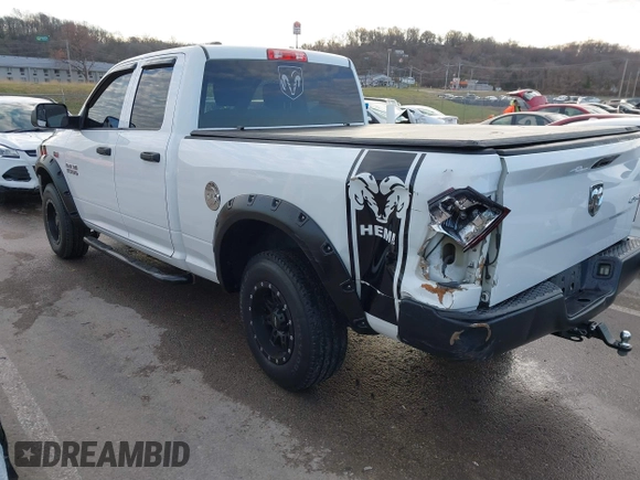 2014 Ram 1500 Express with VIN 1C6RR7FT2ES439193, listed as a IAAI auction lot 41028014 with 92,013 mi miles. Bid and sale history available at carsss.com. Image 3.