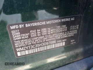 2017 MINI Countryman Cooper S с VIN WMZYT3C35H3D97686, выставлен на аукционе Copart как лот 42800275 с пробегом 88 528 миль миль и Списание • Salvage title. История ставок и продаж доступна на DreamBid. Изображение 13.