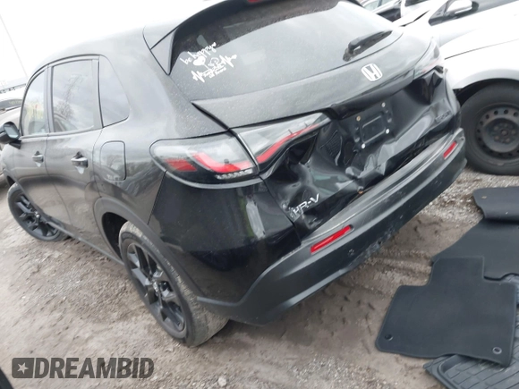 2024 Honda HR-V Sport with VIN 3CZRZ2H55RM742570, listed as a IAAI auction lot 41984710 with 25,515 mi miles and . Bid and sale history available at DreamBid. Image 3.