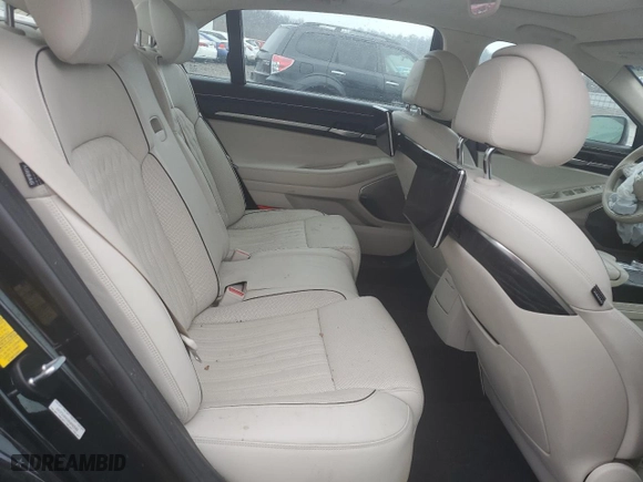 2022 Genesis G90 5.0L Ultimate with VIN KMTF54PHXNU096588, listed as a Copart auction lot 80575924 with 66,161 mi miles and Salvage Title. Bid and sale history available at carsss.com. Image 10.
