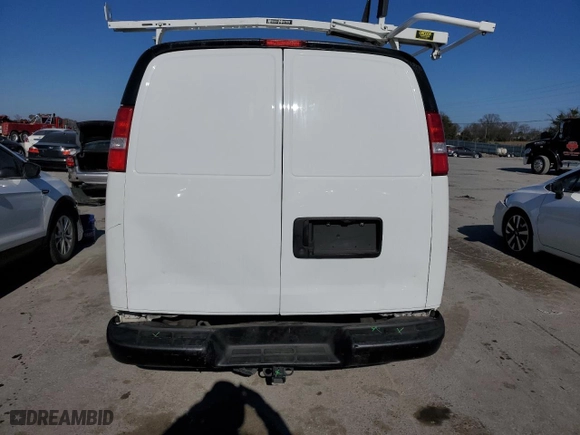 2022 GMC Savana Cargo Van with VIN 1GTW7AF7XN1175695, listed as a Copart auction lot 83633504 with 66,191 mi miles and Salvage Title. Bid and sale history available at carsss.com. Image 6.