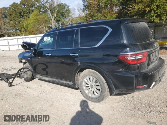 2021 Nissan Armada SV with VIN JN8AY2AC6M9147611, listed as a Copart auction lot 84439934 with Not Provided miles and Salvage Title. Bid and sale history available at carsss.com. Image 2.