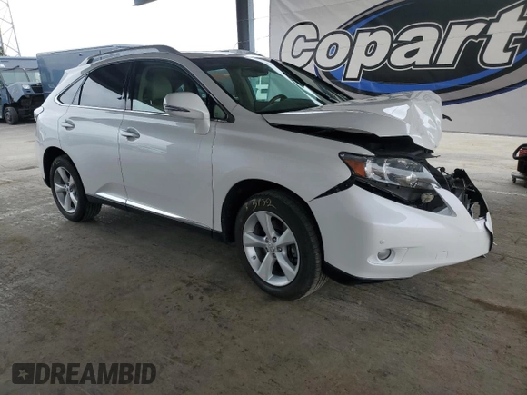 2012 Lexus RX 350 with VIN 2T2BK1BA9CC145574, listed as a Copart auction lot 53863225 with 76,555 mi miles and Salvage Title. Bid and sale history available at DreamBid. Image 4.