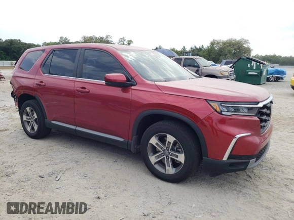 2023 Honda Pilot EX-L with VIN 5FNYG1H59PB020537, listed as a Copart auction lot 55279445 with 13,253 mi miles and Salvage title. Bid and sale history available at DreamBid. Image 4.
