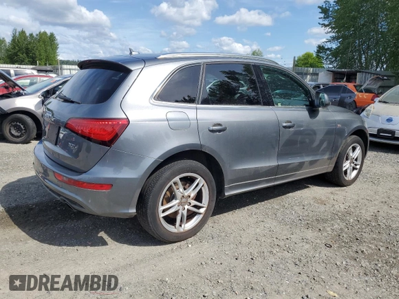 2013 Audi Q5 Premium Plus with VIN WA1DGAFP6DA065811, listed as a Copart auction lot 58220775 with 124,898 mi miles and Clean title. Bid and sale history available at DreamBid. Image 3.