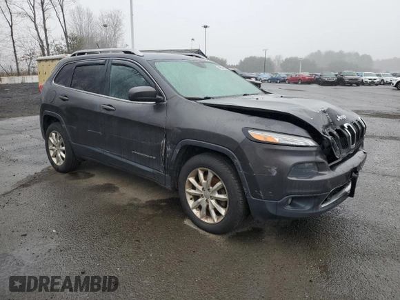 2015 Jeep Cherokee Limited with VIN 1C4PJMDS4FW662698, listed as a Copart auction lot 49521825 with 161,998 mi miles and Salvage Title. Bid and sale history available at DreamBid. Image 4.