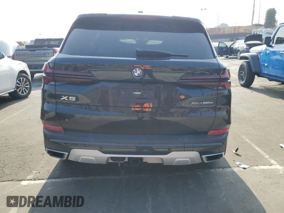 2024 BMW X5 xDrive50e with VIN 5UX43EU02R9S55904, listed as a Copart auction lot 83061374 with 0 mi miles and Salvage Title. Bid and sale history available at carsss.com. Image 6.