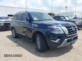 2022 Nissan Armada SL z VIN JN8AY2BC6N9162450, wystawiony jako IAAI lot #42082793 z przebiegiem 50 019 mil mil oraz . Historia ofert i sprzedaży dostępna na DreamBid. Obrazek 1.