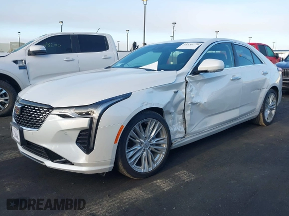 2024 Cadillac CT4 Premium Luxury with VIN 1G6DB5RK8R0131948, listed as a IAAI auction lot 41934270 with 558 mi miles. Bid and sale history available at carsss.com. Image 6.