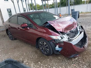 2014 Honda Civic Sedan EX with VIN 19XFB2F83EE274241, listed as a IAAI auction lot 40603667 with 110,067 mi miles. Bid and sale history available at carsss.com. Image 1.