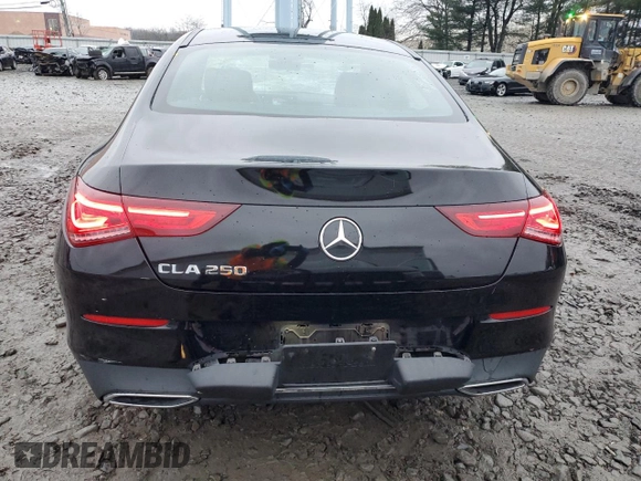 2021 Mercedes-Benz CLA with VIN W1K5J4HB3MN189791, listed as a Copart auction lot 83759684 with 141,439 mi miles and Salvage Title. Bid and sale history available at carsss.com. Image 6.
