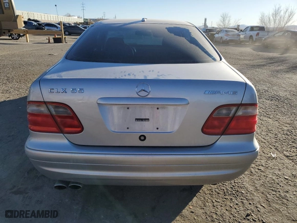 2002 Mercedes-Benz CLK-Class AMG with VIN WDBLJ74G62T095979, listed as a Copart auction lot 41872895 with 98,556 mi miles and Salvage Title. Bid and sale history available at carsss.com. Image 6.