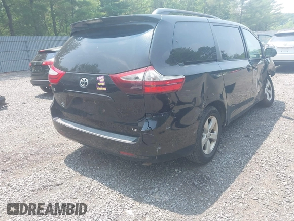 2015 Toyota Sienna LE AAS with VIN 5TDKK3DC8FS587644, listed as a IAAI auction lot 42332813 with 125,675 mi miles and . Bid and sale history available at DreamBid. Image 4.