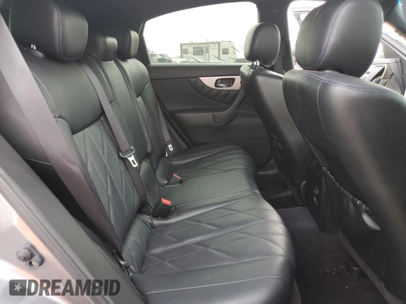 2015 Infiniti QX70 with VIN JN8CS1MU3FM380970, listed as a Copart auction lot 54387985 with 126,955 mi miles and Salvage Title. Bid and sale history available at DreamBid. Image 10.