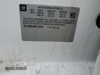 2014 Chevrolet Malibu LT with VIN 1G11E5SL9EF119902, listed as a Copart auction lot 51176845 with 171,557 mi miles and Salvage Title. Bid and sale history available at DreamBid. Image 13.