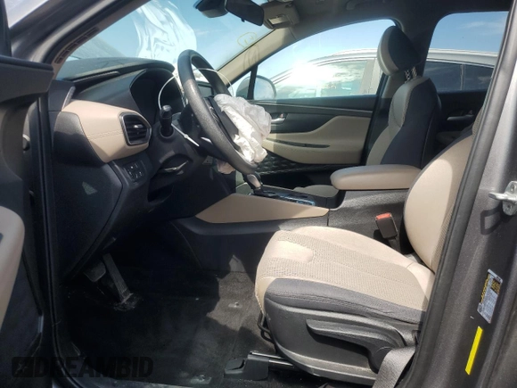 2019 Hyundai Santa Fe SE with VIN 5NMS2CAD9KH131243, listed as a Copart auction lot 49673665 with 58,079 mi miles and Salvage Title. Bid and sale history available at DreamBid. Image 7.