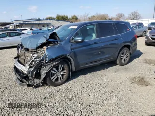 2017 Honda Pilot EX-L z VIN 5FNYF5H72HB045051, wystawiony jako Copart lot #43047415 z przebiegiem Nie podano mil oraz Szkoda całkowita • Salvage title. Historia ofert i sprzedaży dostępna na DreamBid. Obrazek 1.