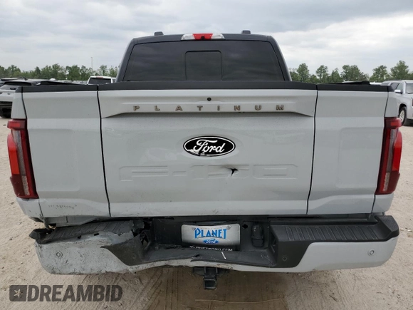 2024 Ford F-150 with VIN 1FTFW7LD9RFB23046, listed as a Copart auction lot 52367945 with 7,166 mi miles and Salvage title. Bid and sale history available at DreamBid. Image 6.