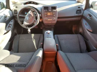 2015 Nissan LEAF SV with VIN 1N4AZ0CPXFC332849, listed as a Copart auction lot 47078555 with 77,339 mi miles and Salvage Title. Bid and sale history available at carsss.com. Image 8.