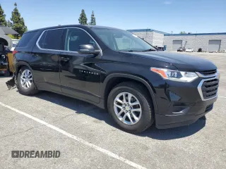 2021 Chevrolet Traverse LS with VIN 1GNERFKWXMJ242575, listed as a Copart auction lot 57480565 with 105,810 mi miles and Salvage title. Bid and sale history available at DreamBid. Image 4.