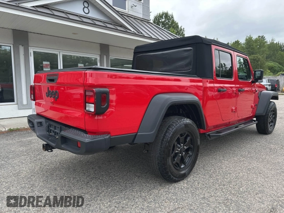 2020 Jeep Gladiator Sport S z VIN 1C6HJTAG7LL126346, wystawiony jako IAAI lot #42711702 z przebiegiem 147 263 mil mil oraz . Historia ofert i sprzedaży dostępna na DreamBid. Obrazek 4.