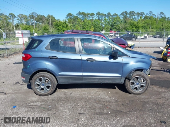 2021 Ford EcoSport S with VIN MAJ3S2FE8MC448292, listed as a IAAI auction lot 42053334 with 47,418 mi miles and . Bid and sale history available at DreamBid. Image 14.