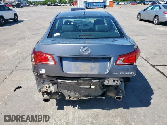 2012 Lexus IS 250 z VIN JTHCF5C29C2035648, wystawiony jako Copart lot #54065265 z przebiegiem 175 035 mil mil oraz Szkoda całkowita • Salvage title. Historia ofert i sprzedaży dostępna na DreamBid. Obrazek 6.