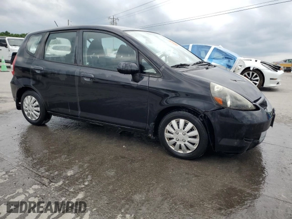 2008 Honda Fit with VIN JHMGD38458S004152, listed as a Copart auction lot 57236925 with 154,411 mi miles and Salvage title. Bid and sale history available at DreamBid. Image 4.