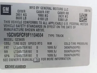 2015 Chevrolet Express Cargo с VIN 1GCWGFCF8F1104604, выставлен на аукционе IAAI как лот 42449161 с пробегом 276 501 миль миль и . История ставок и продаж доступна на DreamBid. Изображение 9.