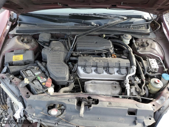 2003 Honda Civic EX with VIN 2HGES267X3H544183, listed as a Copart auction lot 44110205 with 97,661 mi miles and Salvage Title. Bid and sale history available at carsss.com. Image 12.