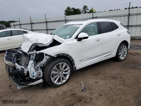 2021 Buick Envision Avenir with VIN LRBFZRR49MD194647, listed as a Copart auction lot 66044024 with 41,745 mi miles and Salvage Title. Bid and sale history available at carsss.com. Image 1.