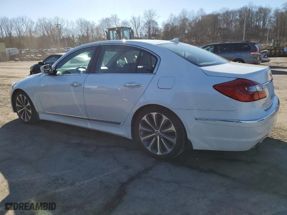 2013 Hyundai Genesis 5.0L R-Spec with VIN KMHGC4DH3DU221373, listed as a Copart auction lot 48505575 with 33,029 mi miles and Salvage Title. Bid and sale history available at carsss.com. Image 2.