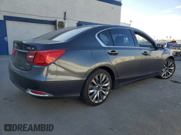 2016 Acura RLX Tech Pkg with VIN JH4KC1F57GC000996, listed as a Copart auction lot 83391544 with 97,707 mi miles and Salvage Title. Bid and sale history available at carsss.com. Image 3.