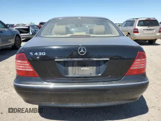 2003 Mercedes-Benz S 4.3L with VIN WDBNG70J23A369247, listed as a Copart auction lot 49880395 with Not Provided miles and Salvage Title. Bid and sale history available at carsss.com. Image 6.