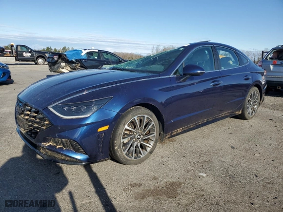 2022 Hyundai Sonata Limited with VIN 5NPEH4J20NH138234, listed as a Copart auction lot 46276105 with 48,886 mi miles and Salvage Title. Bid and sale history available at carsss.com. Image 1.