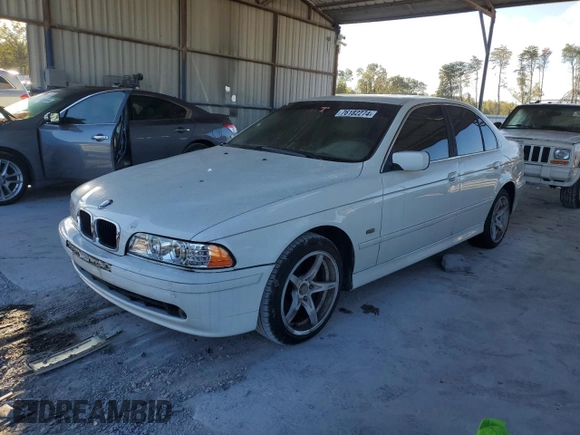 2003 BMW 5 Series 525iA with VIN WBADT434X3G026533, listed as a Copart auction lot 76182274 with 0 mi miles and Clean Title. Bid and sale history available at carsss.com. Image 1.