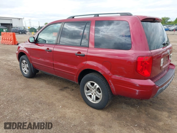 2005 Honda Pilot EX-L z VIN 5FNYF18525B054075, wystawiony jako IAAI lot #42347365 z przebiegiem 124 911 mil mil oraz . Historia ofert i sprzedaży dostępna na DreamBid. Obrazek 3.