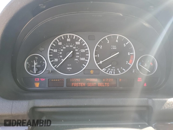 2006 BMW X5 4.4i with VIN 5UXFB53576LV24809, listed as a Copart auction lot 71479414 with 107,792 mi miles and Salvage Title. Bid and sale history available at carsss.com. Image 9.