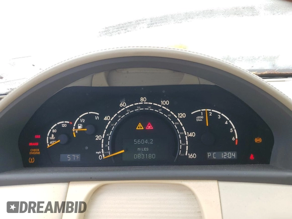 2004 Mercedes-Benz CL 500/600 with VIN WDBPJ75J94A040257, listed as a Copart auction lot 55802635 with 83,180 mi miles and Clean Title. Bid and sale history available at DreamBid. Image 9.