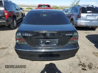 2006 Mercedes-Benz C 280 Luxury with VIN WDBRF92H06F762701, listed as a Copart auction lot 52231174 with 129,563 mi miles and Clean Title. Bid and sale history available at DreamBid. Image 6.