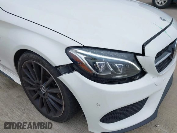 2018 Mercedes-Benz C 43 AMG with VIN WDDWK6EBXJF654008, listed as a IAAI auction lot 41403965 with 80,280 mi miles and . Bid and sale history available at DreamBid. Image 6.