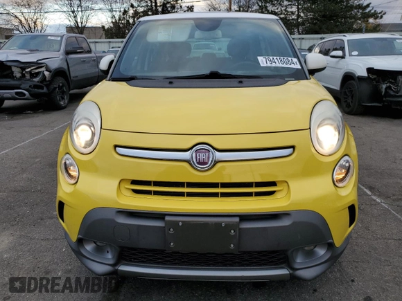 2014 FIAT 500L Trekking with VIN ZFBCFADH8EZ029673, listed as a Copart auction lot 79418084 with 67,171 mi miles and Salvage Title. Bid and sale history available at carsss.com. Image 5.