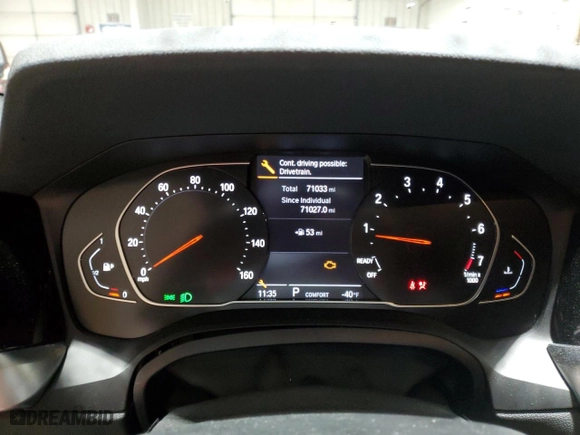 2021 BMW 4 Series 430i xDrive with VIN WBA73AP07MCG47257, listed as a Copart auction lot 52017155 with 71,033 mi miles and Salvage Title. Bid and sale history available at carsss.com. Image 9.