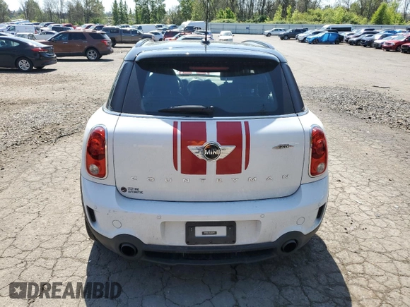 2015 MINI Countryman John Cooper Works with VIN WMWXD1C58FWS34860, listed as a Copart auction lot 55384065 with 48,709 mi miles and Salvage Title. Bid and sale history available at DreamBid. Image 6.