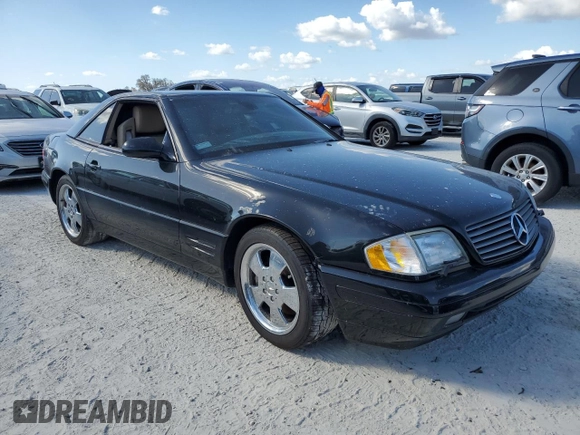 1999 Mercedes-Benz SL-Class with VIN WDBFA68F5XF177037, listed as a Copart auction lot 77098654 with 0 mi miles and Non Repairable. Bid and sale history available at carsss.com. Image 4.