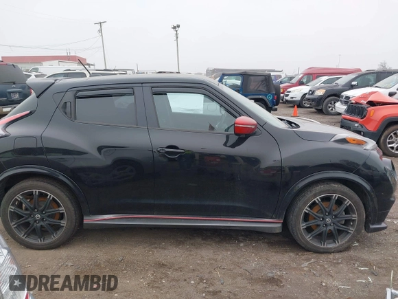 2015 Nissan Juke S with VIN JN8AF5MVXFT561730, listed as a IAAI auction lot 41497780 with 54,408 mi miles and . Bid and sale history available at carsss.com. Image 13.