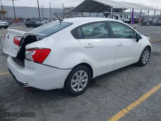 2012 Kia Rio LX with VIN KNADM4A31C6089842, listed as a IAAI auction lot 41928559 with 129,030 mi miles. Bid and sale history available at carsss.com. Image 4.